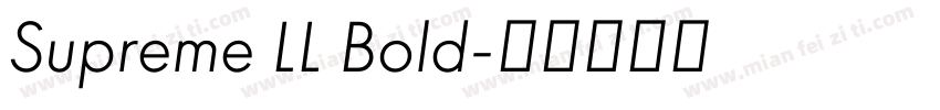 Supreme LL Bold字体转换